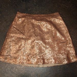 Copper Sequin Skirt